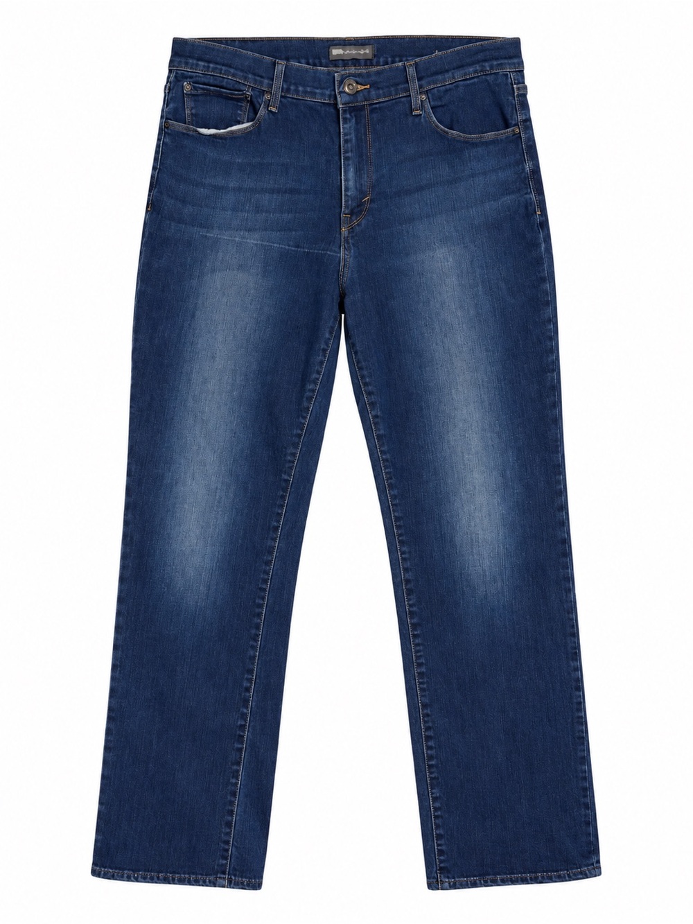 Levi's Women's Straight-Leg Jeans in Dark Blue Denim